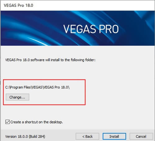 Vegas pro18