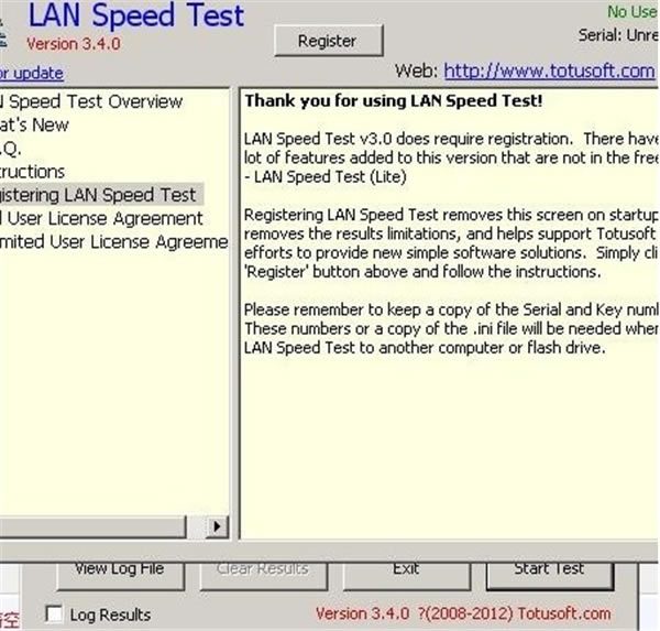 LAN Speed Test