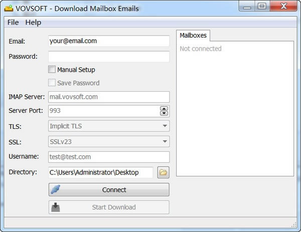 Vovsoft Download Mailbox Emails电脑端官方正版2024最新版绿色免费下载安装