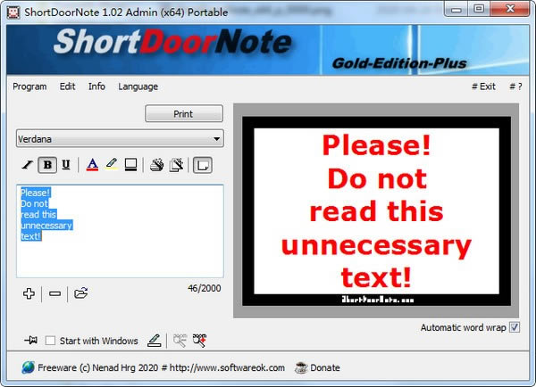 ShortDoorNote(�ټǹ���)