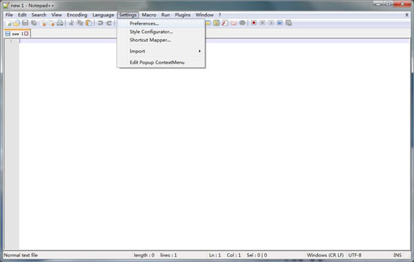 Notepad++文本编辑器怎么设置成中文截图1