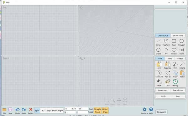 【MOI3D中文版下载】MOI3D中文版(三维曲面建模设计软件) v3.0 电脑正式版