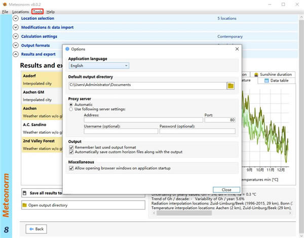 Meteonorm�ر�����ؽ�ͼ
