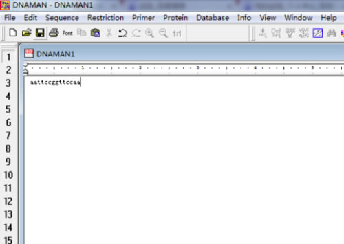 DnaMan������ô�õ����򻥲���DNA����