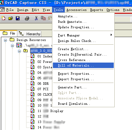 OrCAD Capture��ô����bom