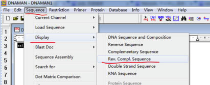 DNAMAN特别版怎么反向互补