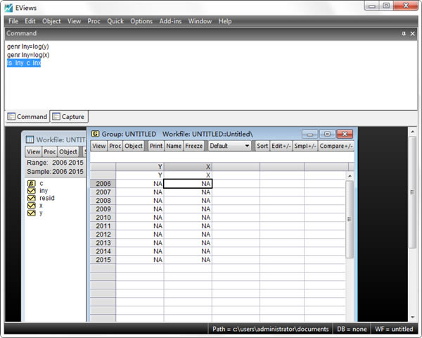 EViews�ر���ͼ