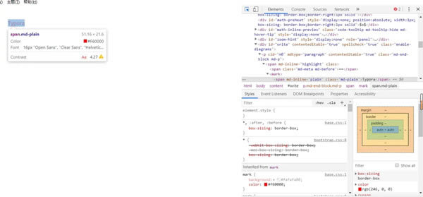 Typora��ô�ı�������ɫ