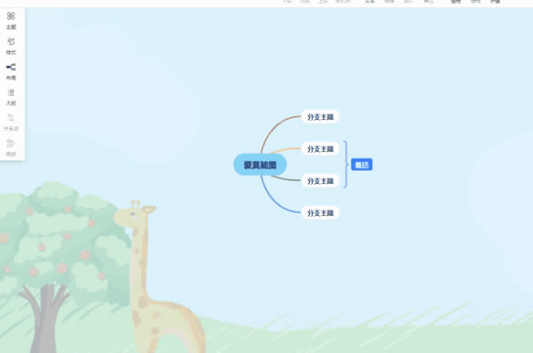 修改脑图背景截图
