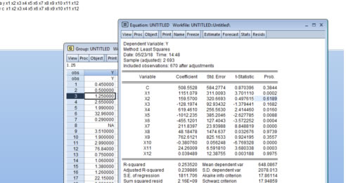 EViews12特别版怎么做回归