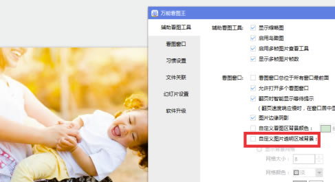 万能看图王绿色免安装版怎么自定义区域背景色