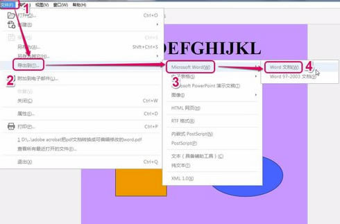 Adobe Acrobat特别版怎么转换word