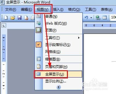 Office2020 word怎么显示全屏