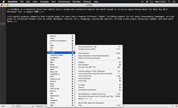 TextMate for Mac使用方法2
