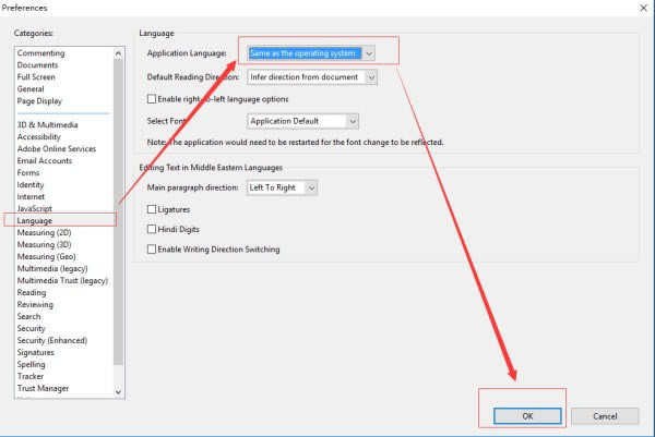 Adobe Reader XI怎么设置中文