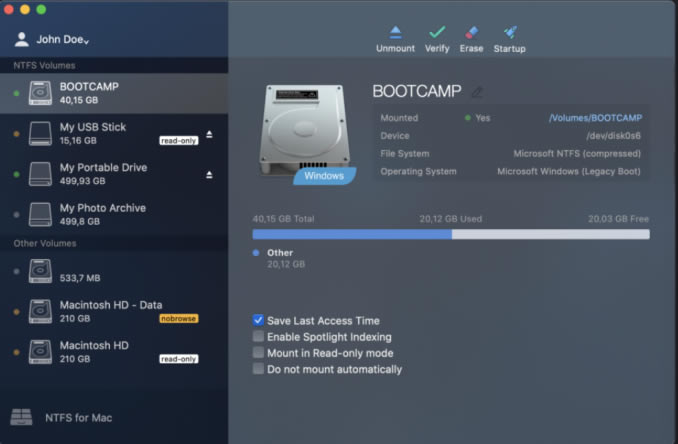 Paragon NTFS for Mac 15免激活版打开移动硬盘只读3