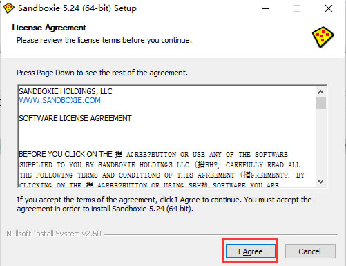 Sandboxie Plus免赞助者凭证版安装步骤2