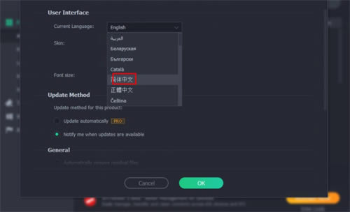 IObit Uninstaller怎么设置中文界面截图5