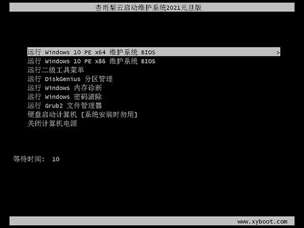 【杏雨梨云U盘系统2021下载】杏雨梨云启动维护系统2021元旦版 v2021 官方最新版-本站
