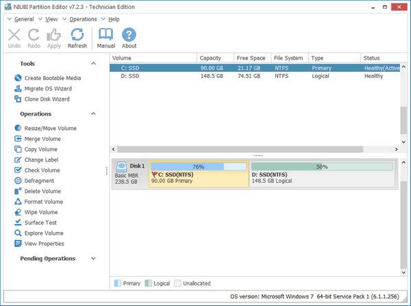 NIUBI Partition Editor下载截图