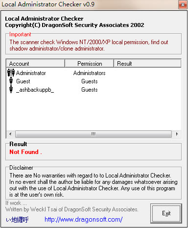 Local Administrator Checker特别版