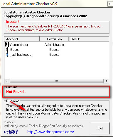 【Local Administrator Checker特别版下载】Local Administrator Checker v0.9 绿色版-本站