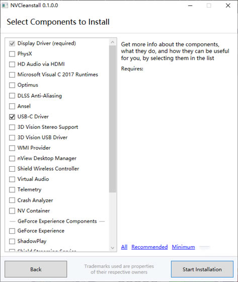 NVCleanstall使用说明2