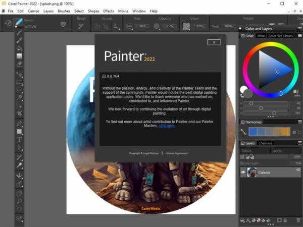 Painter 2022رءCorel Painter 2022ر v22.0.0.164 İ()-վ