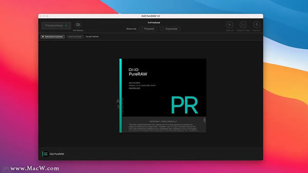 DxO PureRAWرءDxO PureRAW(RAWļ) V1.1 ر