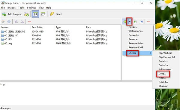 Image Tuner绿色版怎么批量裁剪