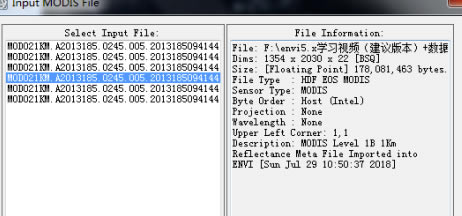 ENVI特别版怎样进行MODIS数据的几何校正