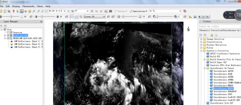 ENVI特别版怎样进行MODIS数据的几何校正