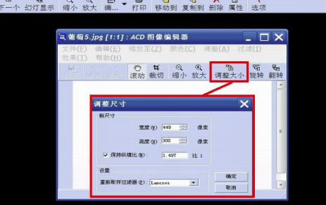 ACDSee2020中文特别版怎么改像素