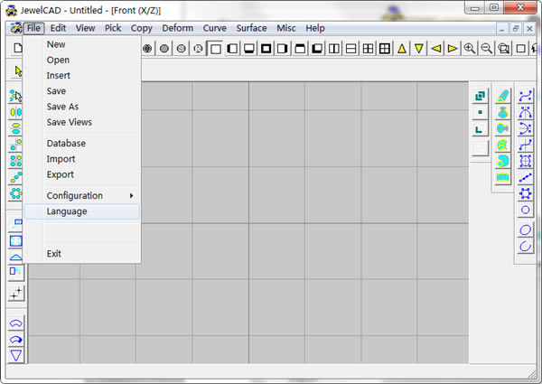 JewelCAD中文版怎么设置中文