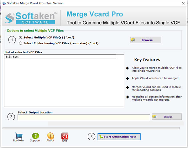 Softaken Merge Vcard Pro