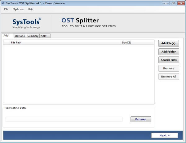 SysTools OST Splitterٷ