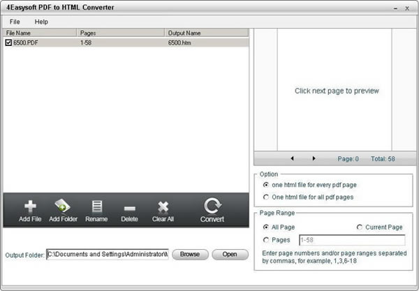 4Easysoft PDF to HTML Converterٷ