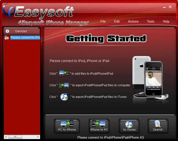 【4Easysoft iPhone Manager下载】4Easysoft iPhone Manager(文件管理软件) v3.1.38 官方正式版