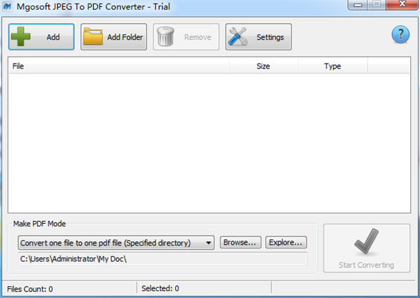 Mgosoft JPEG to PDF Converterرͼ