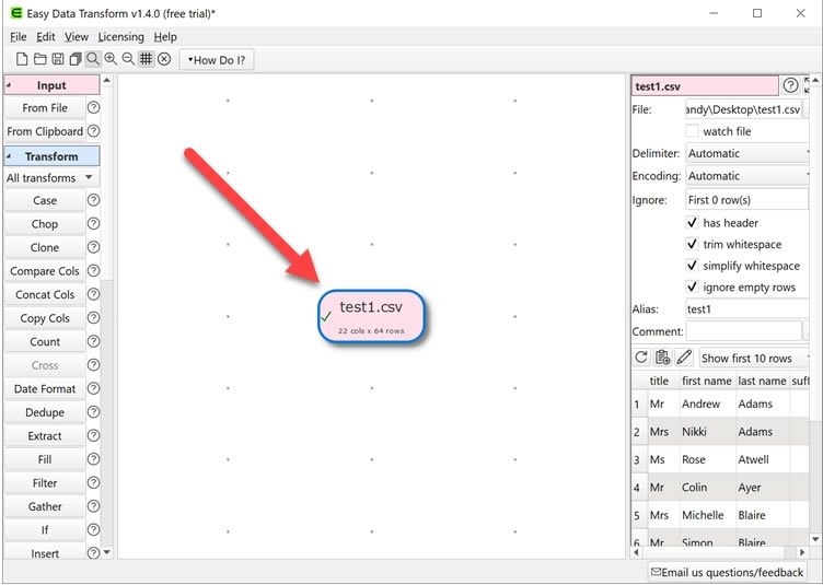 Easy Data Transform