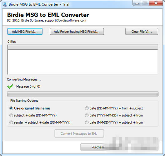 Birdie MSG to EML Converter