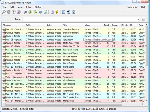 EF Duplicate MP3 FinderѰ