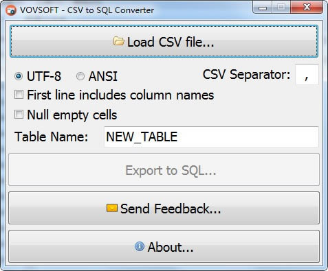 CSV to SQL Converterر