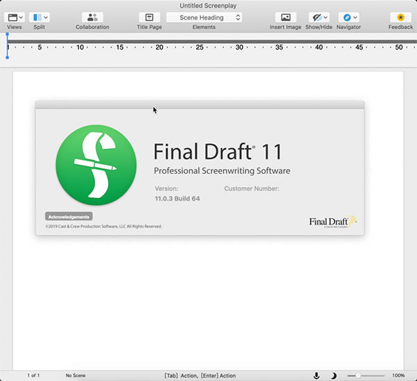 Final DraftءFinal Draft 11 v11.0.3 ر-վ