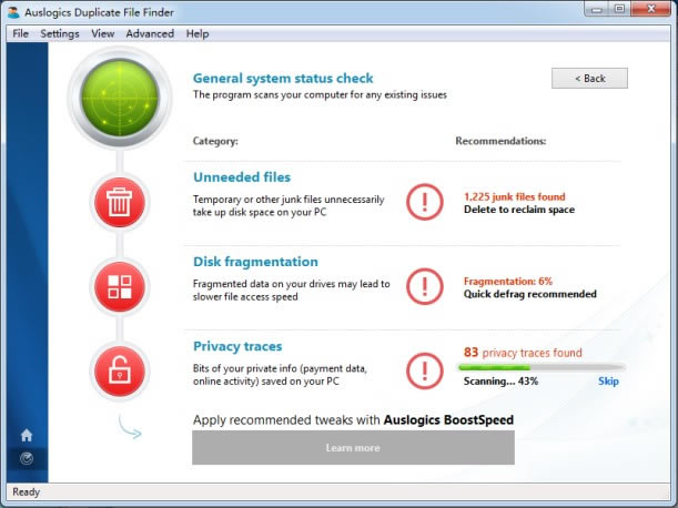 Auslogics Duplicate File Finder(重复文件查找王)截图