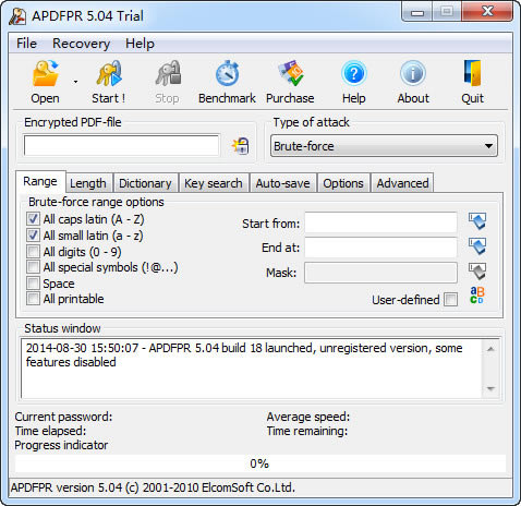 advanced pdf password recoveryءAdvanced PDF Password Recovery V5.06 ر-վ