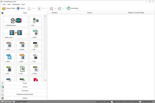 FormatFactory绿色版 第1张图片