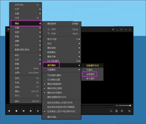 完美解码播放器怎么循环播放截图