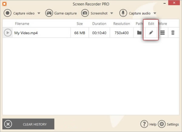 Icecream Screen Recorder编辑并共享录音截图1
