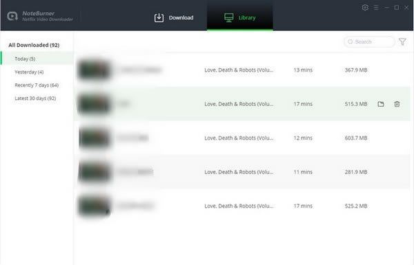 NoteBurner Netflix Video Downloader免费版